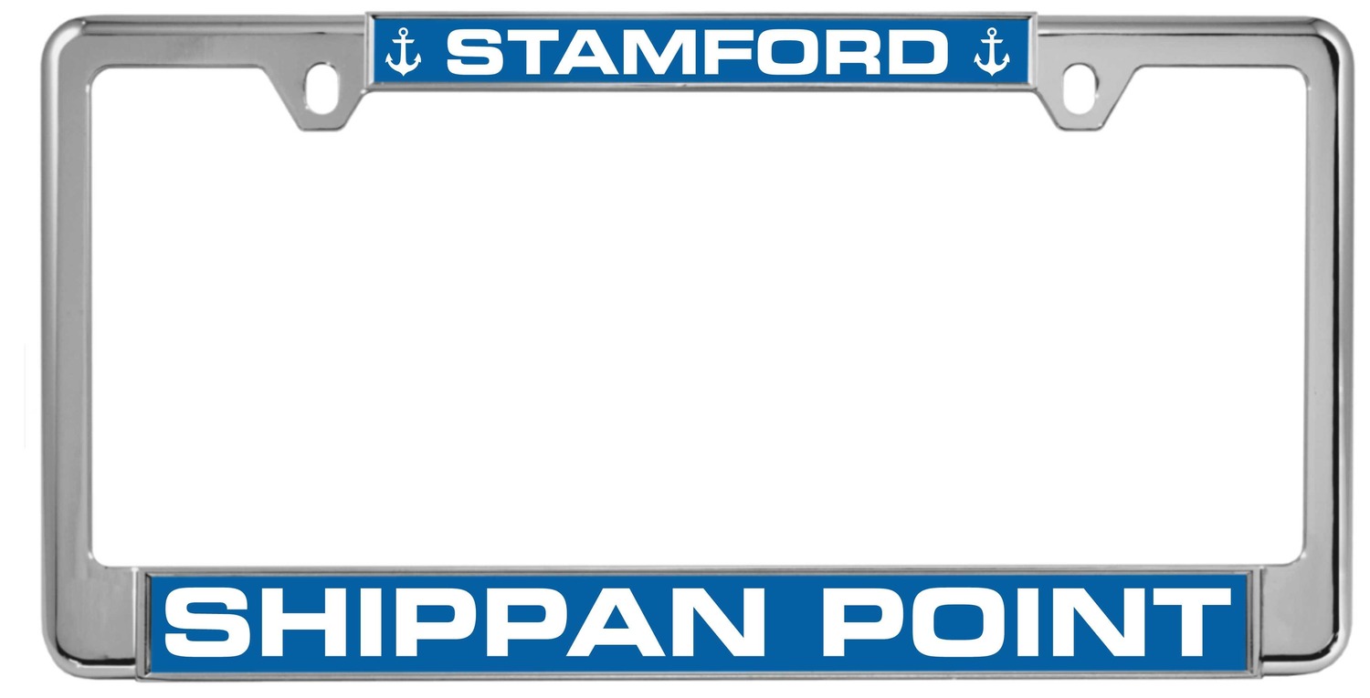 SHIPPAN POINT STAMFORD - Metal License Plate Frame